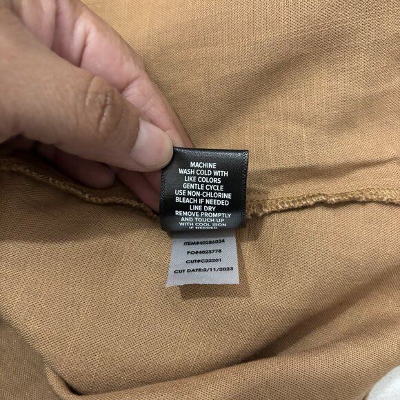 Torrid Harper Linen Pullover Tank Top V Neck Tan Brown Size 3X - Picture 9 of 9